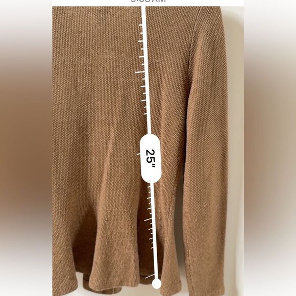Lauren Ralph Lauren V Neck Silk Wool and Cashmere Cardigan Sweater in Tan Brown - Picture 11 of 12